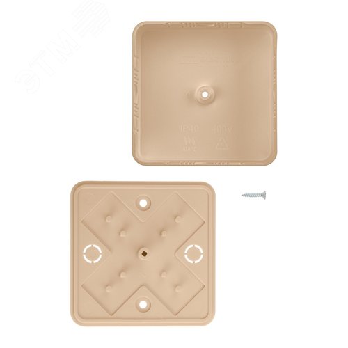 Коробка распаячная КР 50х50х20 ОП сосна IP40, инд. штрихкод 5