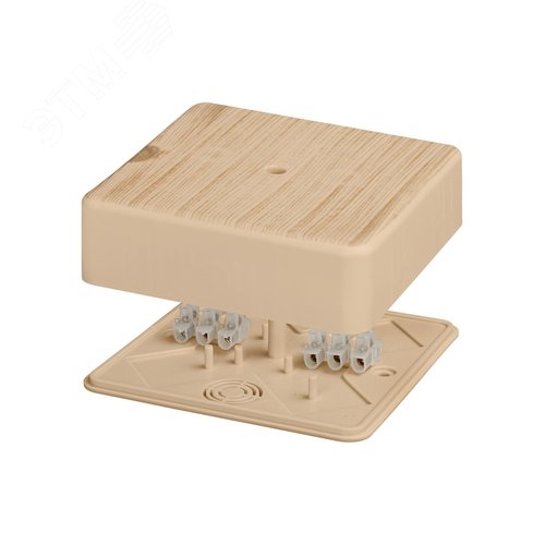 Коробка распаячная КР 100х100х29 ОП сосна, с клем колодкой, IP40, инд. штрихкод 5