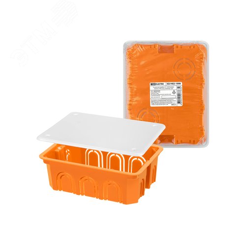 Распаячная коробка СП 120х92х45мм крышка IP20 инд. штрихкод TDM - TDM ELECTRIC