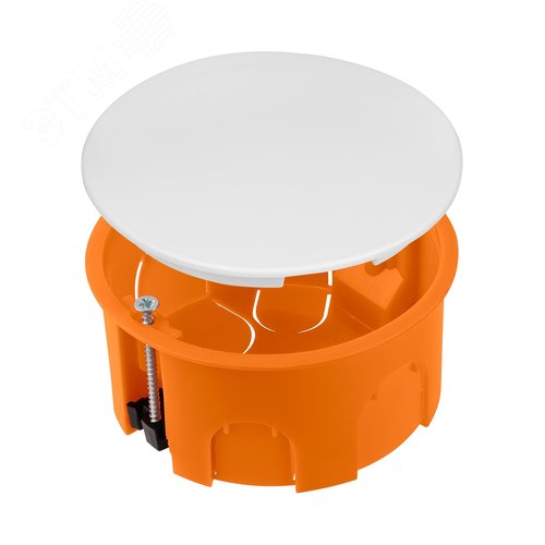 Распаячная коробка СП D80х40мм крышка пл. лапки IP20 TDM - фото 7