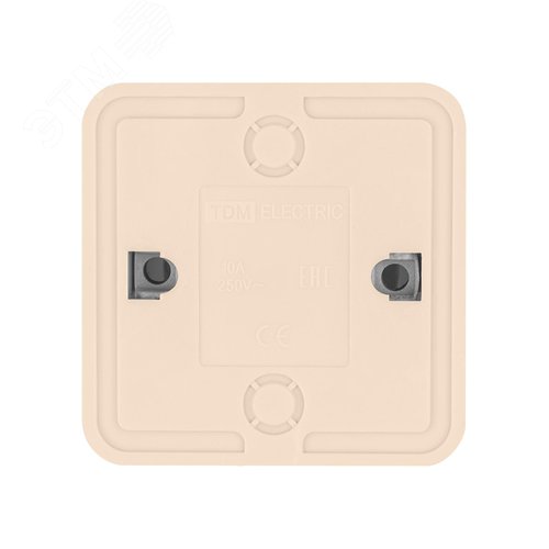 "Розетка 2П открытой установки IP20 10А 250В (керамика) сл. кость ""Ладога"" TDM" 6