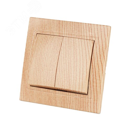 Выключатель 2 кл. 10А ЭКО (сосна) Таймыр TDM 3