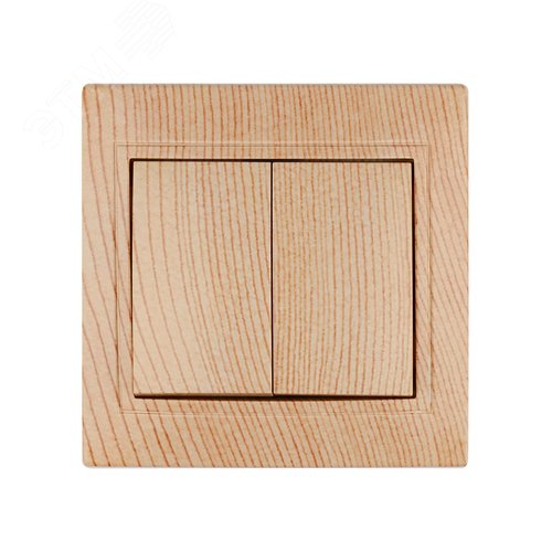 Выключатель 2 кл. 10А ЭКО (сосна) Таймыр TDM 4