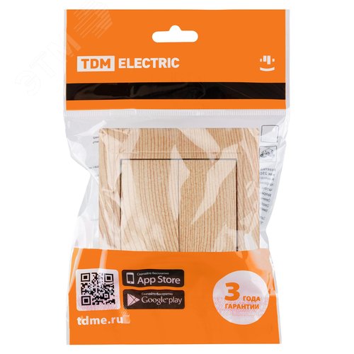 Выключатель 2 кл. 10А ЭКО (сосна) Таймыр TDM 2