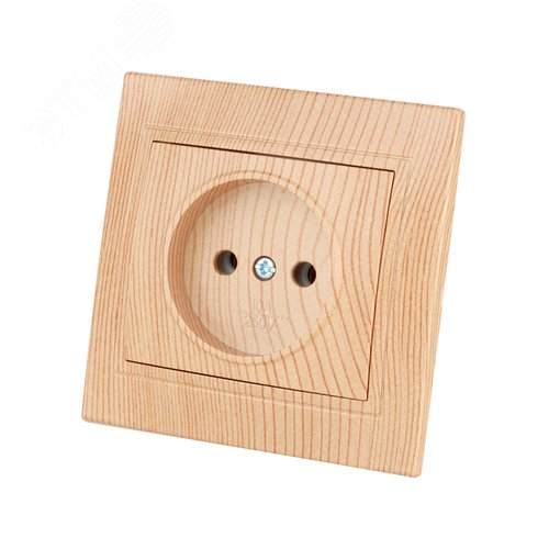 Розетка 2П 10А 250В ЭКО (сосна) Таймыр TDM 5