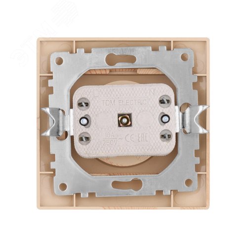 Розетка 2П 10А 250В ЭКО (сосна) Таймыр TDM 4
