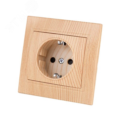 Розетка 2П+З 16А 250В ЭКО (сосна) Таймыр TDM 3