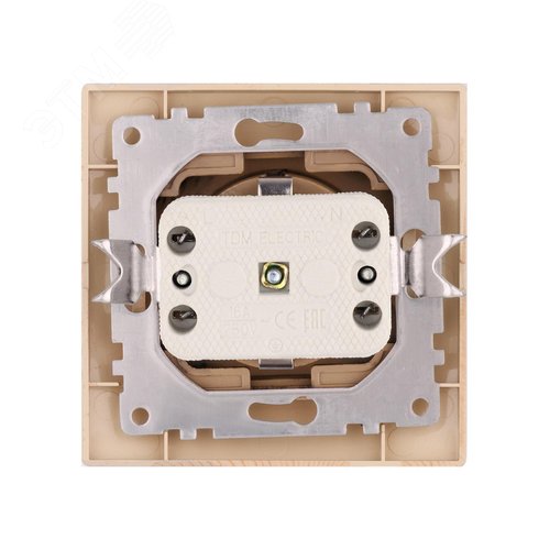 Розетка 2П+З 16А 250В ЭКО (сосна) Таймыр TDM 4