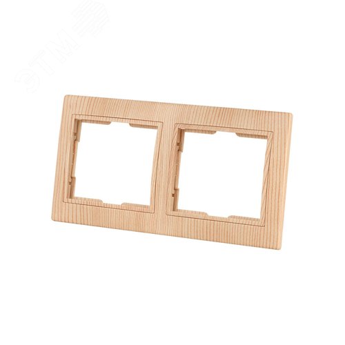 Рамка 2-х постовая горизонтальная ЭКО (сосна) Таймыр TDM 4