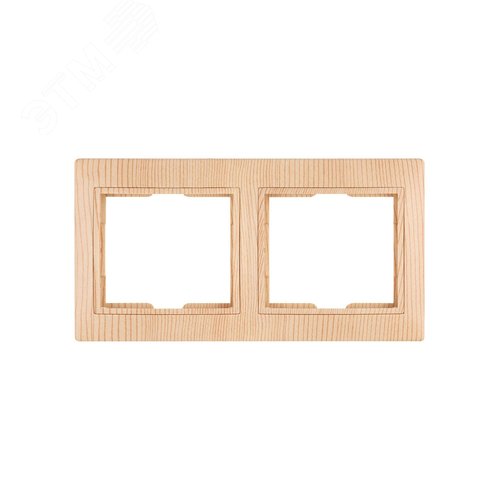 Рамка 2-х постовая горизонтальная ЭКО (сосна) Таймыр TDM 5