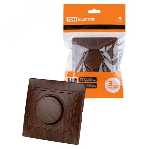 Светорегулятор поворотный RL 300 Вт ЭКО (бук) Таймыр TDM