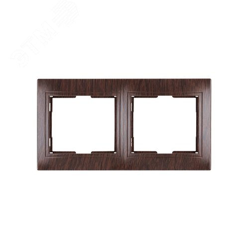 Рамка 2-х постовая горизонтальная ЭКО (бук) Таймыр TDM 3