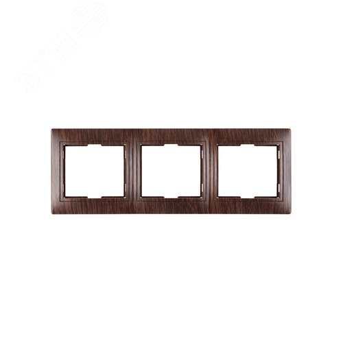 Рамка 3-х постовая горизонтальная ЭКО (бук) Таймыр TDM 2