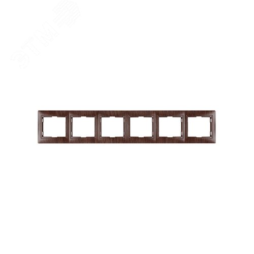 Рамка 6 постовая горизонтальная ЭКО (бук) Таймыр TDM 4