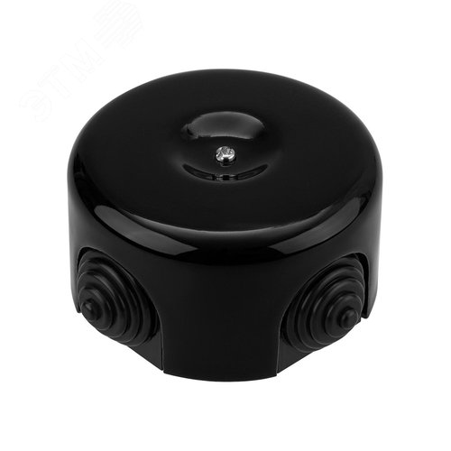 Коробка распаячная фарфоровая D78х45см черная TDM - фото 4