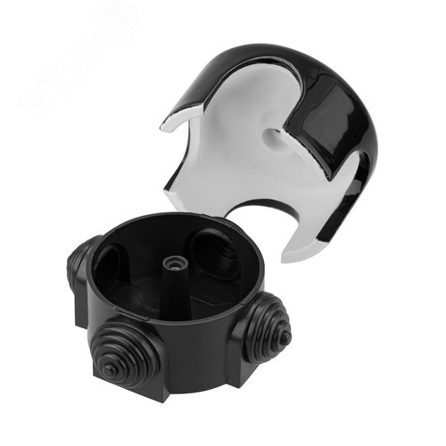 Коробка распаячная фарфоровая D78х45см черная TDM - фото 3