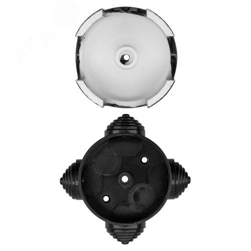 Коробка распаячная фарфоровая D78х45см черная TDM - фото 5