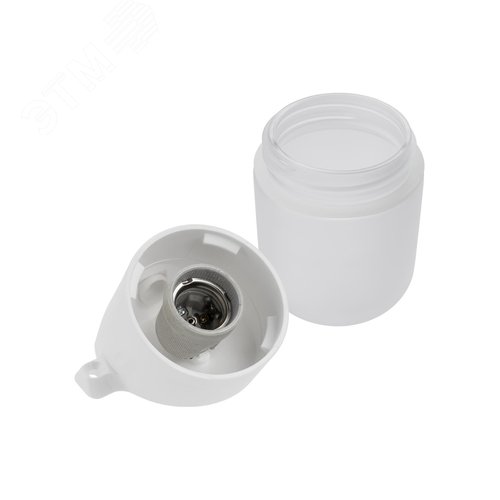 Светильник для бани и сауны НПБ400-1П настенный, наклонный белый, IP54, 60Вт, E27, основание поликарбонат 4