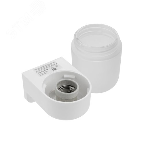 Светильник для бани и сауны НПБ400-2П настенный, угловой белый, IP54, 60Вт, E27, основание поликарбонат 6