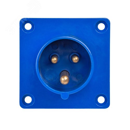 Вилка 613 скрытая 2Р+РЕ 16А 220В IP44 TDM - фото 3