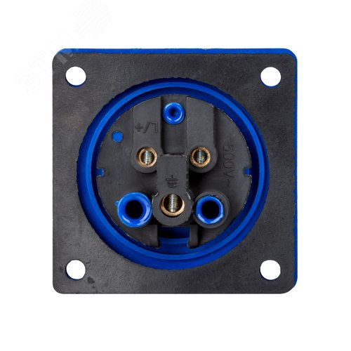 Вилка 613 скрытая 2Р+РЕ 16А 220В IP44 TDM - фото 4