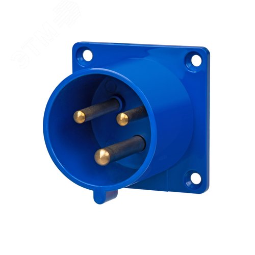 Вилка 623 скрытая 2Р+РЕ 32А 220В IP44 TDM - фото 3