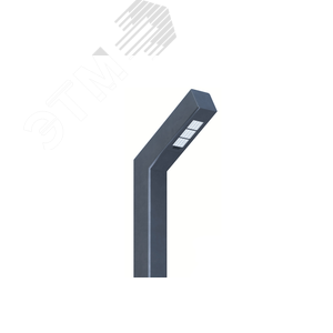 Светильник LED БУК (СТУ) 25Вт 3800Лм 4,0К КСС Д наклон консоли 60 град. прозрачный рассеиватель IP65 высота 3м