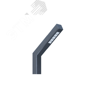 Светильник LED БУК (СТУ) 60Вт 9000Лм 4,0К КСС Д наклон консоли 60 град. прозрачный рассеиватель IP65 высота 6м