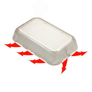 Светильник LED МЕРИДИАН СПО 10 Вт 900 Лм 4,0К призматический рассеиватель IP40 накладной 2