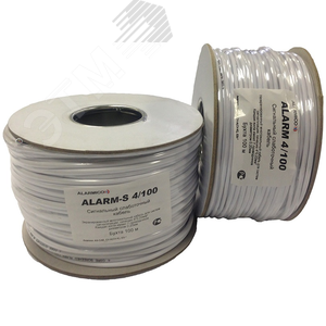 Кабель слаботочный экранированный ALARM 2x0.22 для систем сигнализации (200м) (ALARM-S 2/100 (200м)) - Alarmico