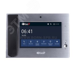 Монитор IP к консьержу Touch Screen 9‘ c памятью на SD карту интерком между домофонами. Алюминиевый корпус кнопки быстрого открытия замка. Прием тревожнх сообщений.‘ - BAS-IP
