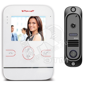Комплект видеодомофона состав TR-25W и DVC-412Bl - Tor-Net