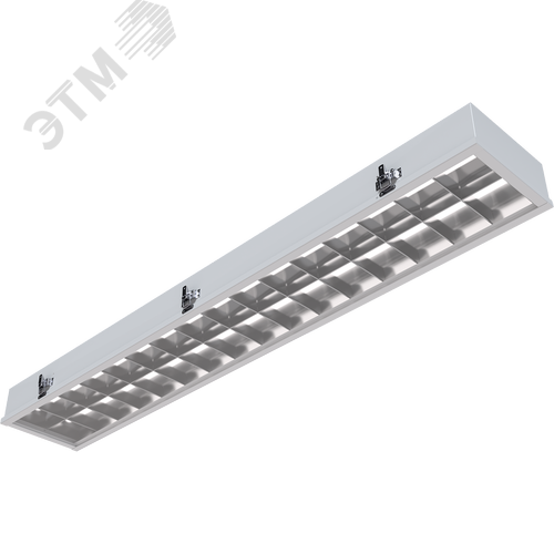 Светильник SPORTLUX 2x80 T5 накладной IP20 ЭПРА PC/металл белый - фото 2