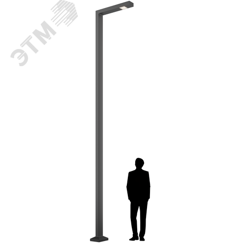 Светильник POKER LED 55 (W) L-SHAPE 6M 4000K (в комплекте ЗДФ) - фото 2