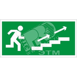 Пиктограмма ПЭУ 006 По лестнице вверх направо (263х146) PC-V (2502000560)