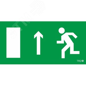 Пиктограмма ПЭУ 093 Выход прямо левосторонний 130х260 - Световые Технологии