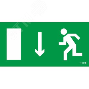 Пиктограмма ПЭУ 091 Указатель двери левосторонний 250х115 SIRAH - Световые Технологии
