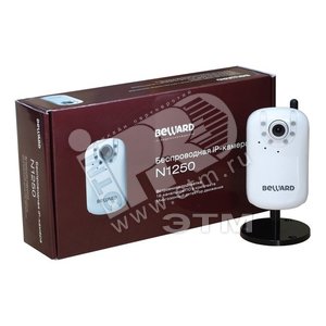 Видеокамера IP 1/4 КМОП (4.0) N1250A 30 к/с, микрофон, WI-FI термокожух кронштей - Beward