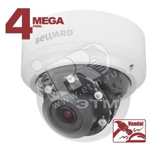 Видеокамера IP 4Мп уличная купольная с защитой IP66 (BD4680DV  2.8-11.0 mm) - Beward
