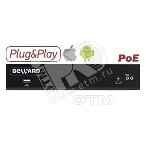 IP видеорегистратор до 24 IP-каналов со звуком (BDR24VP8) - Beward