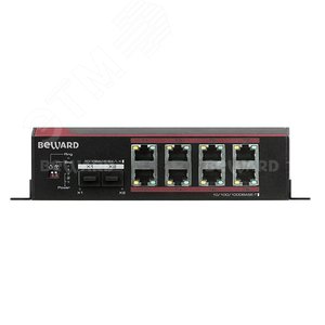 Коммутатор неуправляемый промышленный 8 портов RJ45/SFP 10 100 1000 Мб/с РоЕ 240Вт - Beward