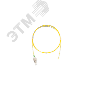 Пигтейл SM 9/125 OS2 FC/APC LSZH 0.9мм желтый 1м уп-ка 2шт.