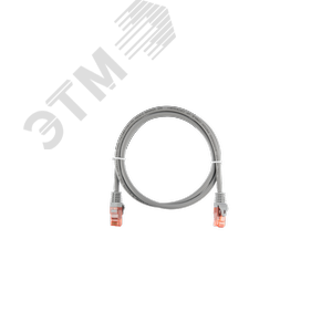 Патч-корд U/UTP 4 пары, Кат.6a, 2хRJ45/8P8C, T568B, 7х0,175мм, LSZH, серый, 1,5м
