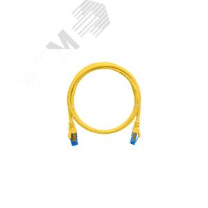 Патч-корд U/UTP 4 пары Cat 6 2хRJ45/8P8C T568B 7х0205мм LSZH желтый 1м - NIKOMAX