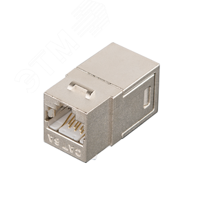 Соединитель Keystone для системы мониторинга, Кат.6a, RJ45-RJ45 (8P8C), экранированный, металлик - NIKOMAX