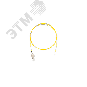 Пигтейл SM 9/125 OS2 FC/UPC LSZH 0.9мм желтый 1м уп-ка 2шт. - NIKOMAX