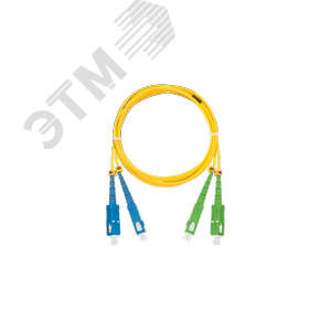 Патч-корд оптический переходной SM 9/125 OS2 SC/UPC-SC/APC двойной LSZH 2мм