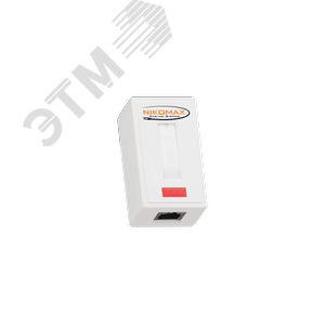 Настенная розетка 1 порт Кат.6 RJ45/8P8C