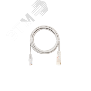 Патч-корд U/UTP 2 пары Cat 5 110-RJ45/8P8C Ethernet 7х0192мм LSZH серый 1м - NIKOMAX