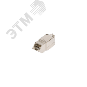Модуль Keystone, угловой, для панели AN, Кат.6a, RJ45/8P8C, для FT-TOOL, экраннированный, металлик - NIKOMAX